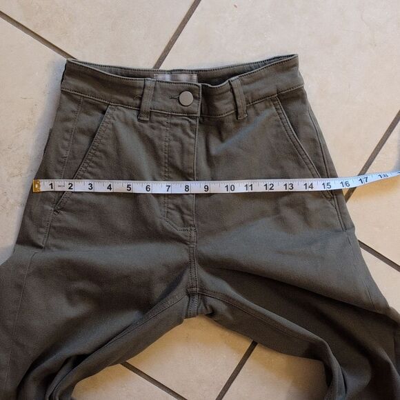 Everlane The Utility Wide-Leg Pant Kalamata Olive Green Size 00 - Picture 7 of 11